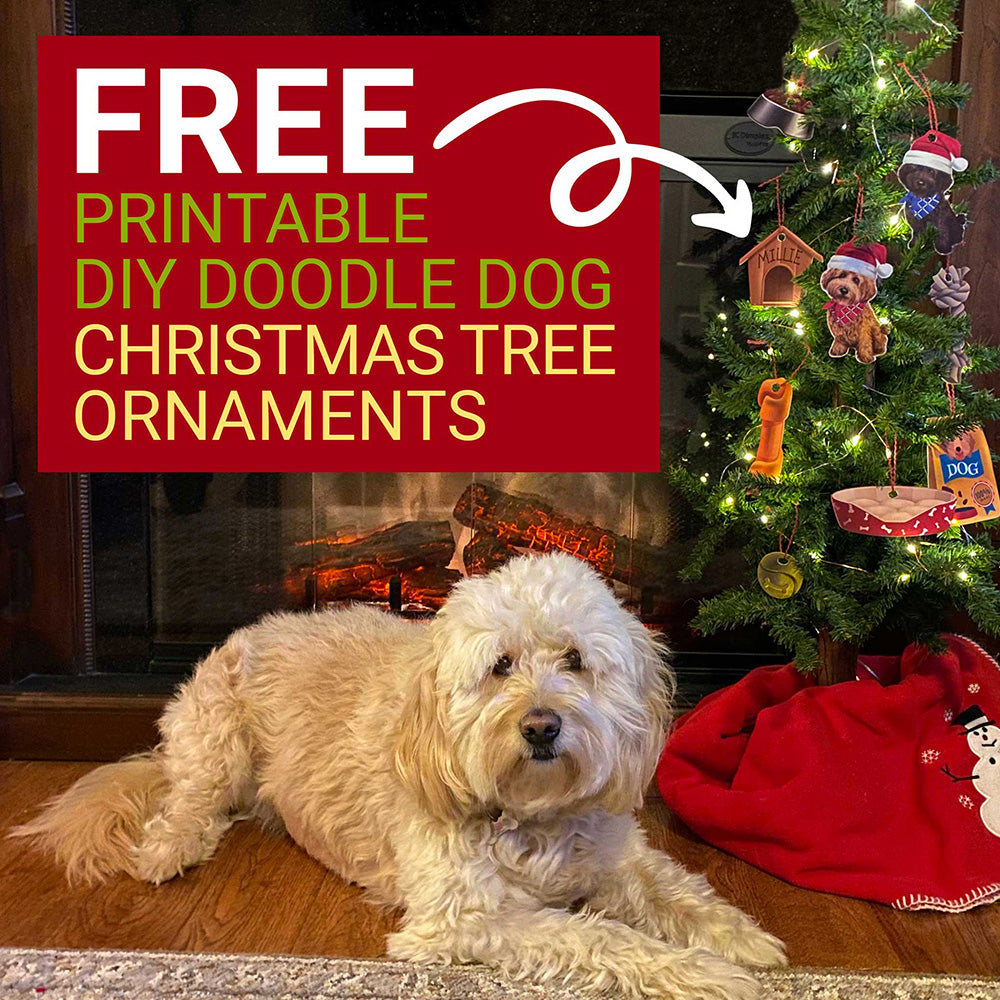 FREE Printable DIY Doodle Dog Christmas Tree Ornaments – Doodle Dog Town